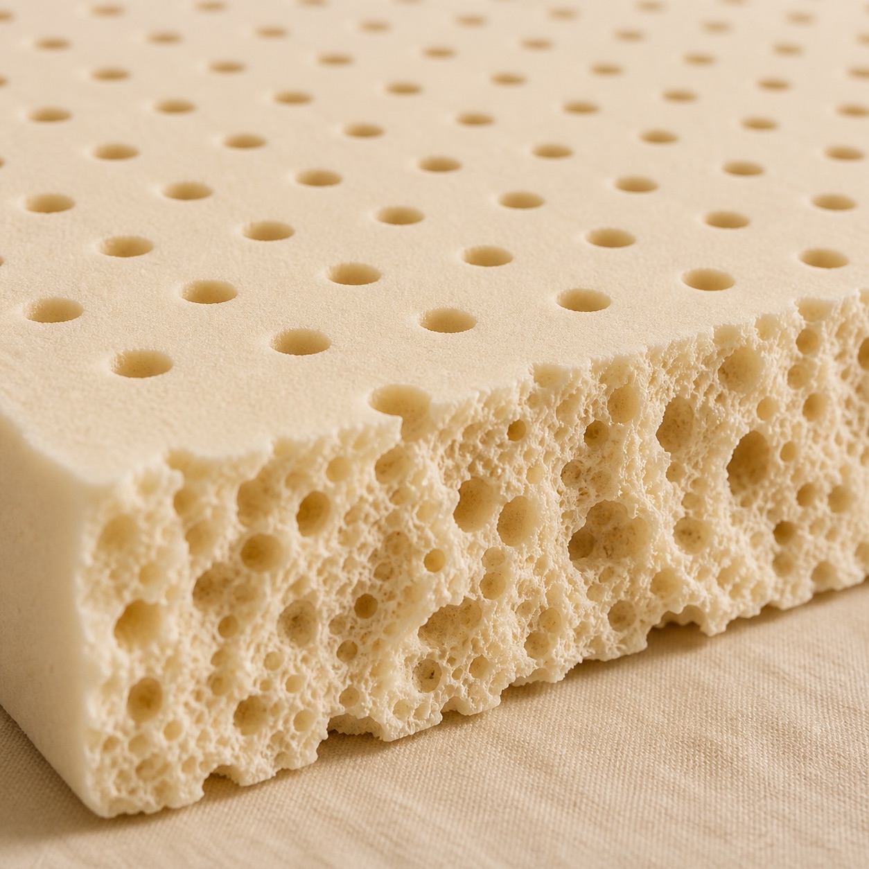 Close-up of natural latex