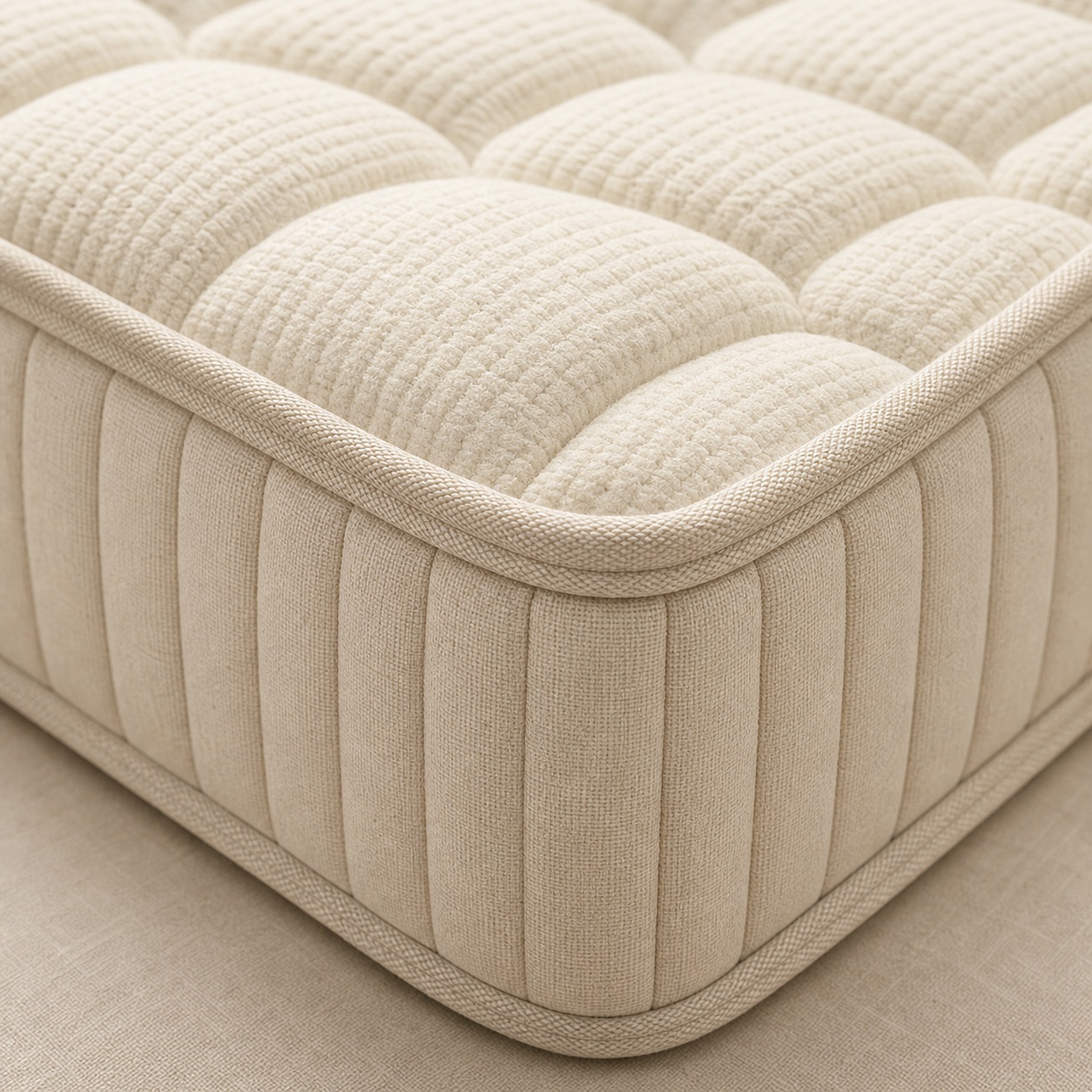 Mattress stitching detail